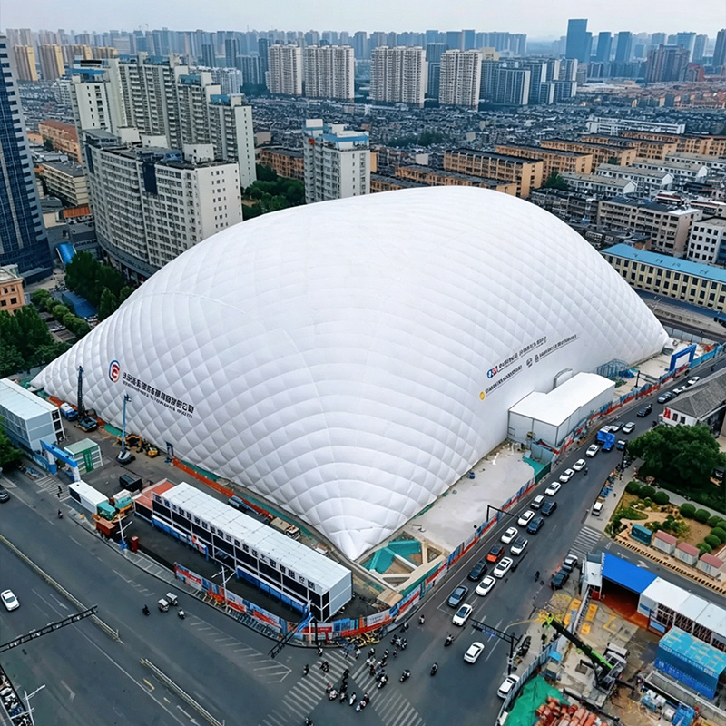 基坑施工帐篷实拍