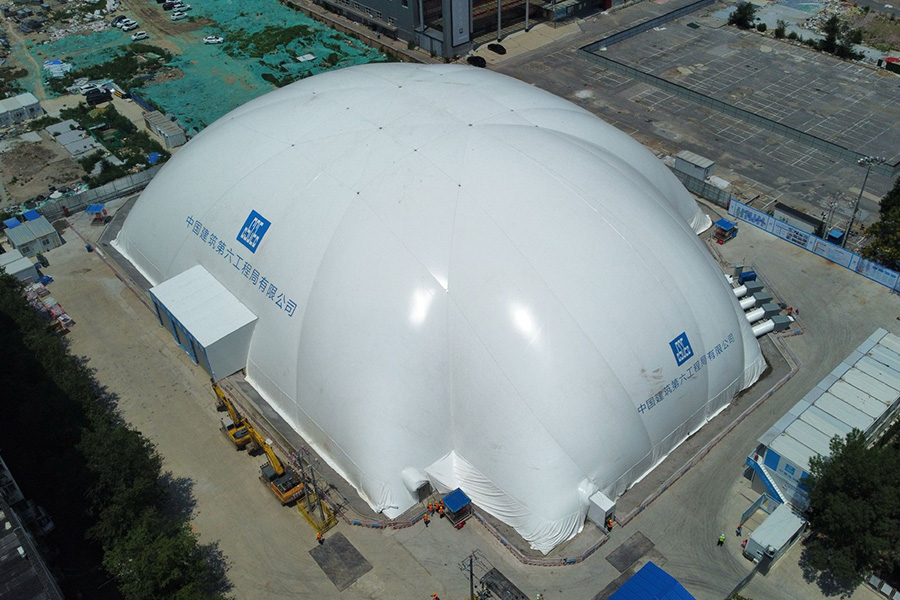 基坑施工帐篷安全实拍