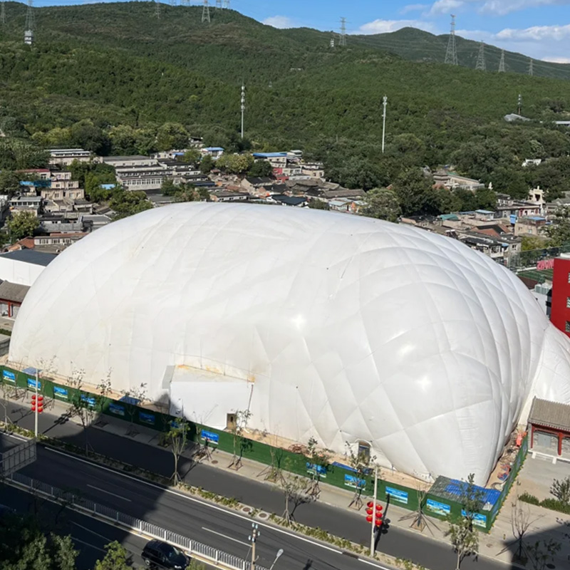 大型膜结构帐篷收纳实拍