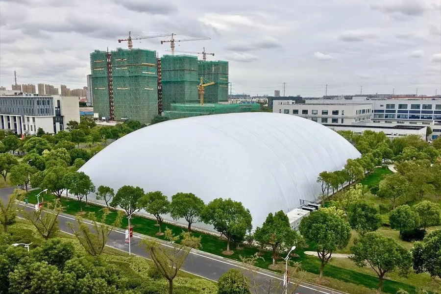 大型膜结构帐篷体育馆案例实拍