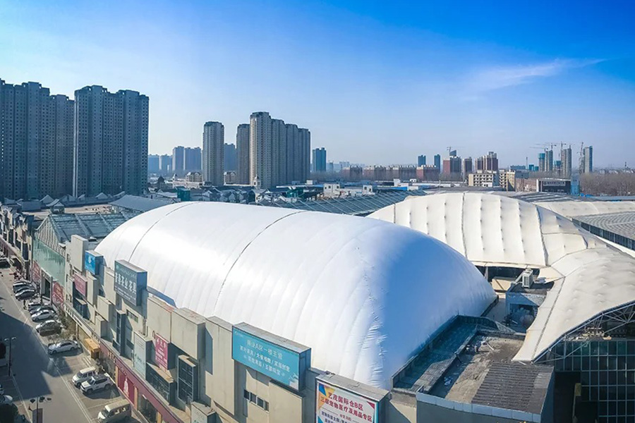大型膜结构帐篷临时厂房案例实拍